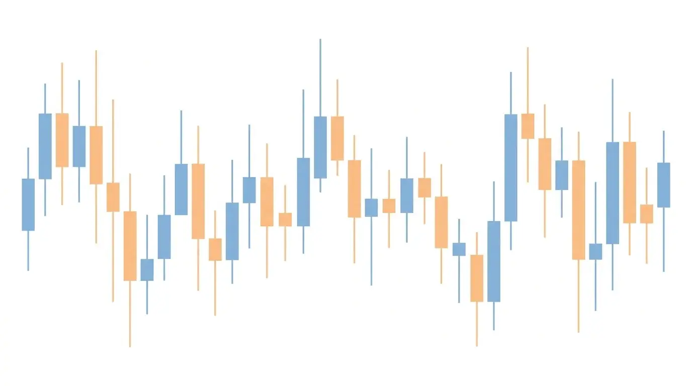 1-minute forex chart densely packed with hundreds of tiny candles illustrating the extreme noise of M1 ultra-scalping