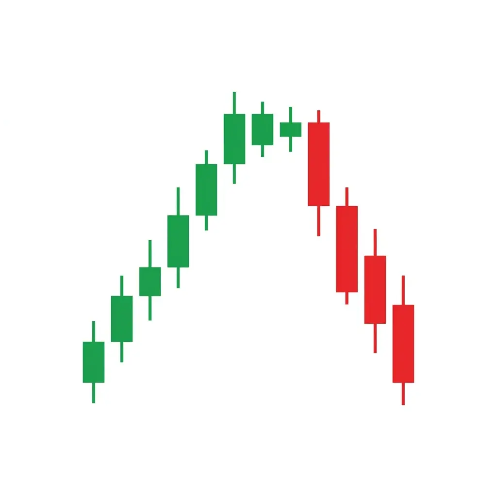 Bearish order block pattern showing the last bullish candle before a strong impulsive sell-off with displacement candles breaking structure to the downside