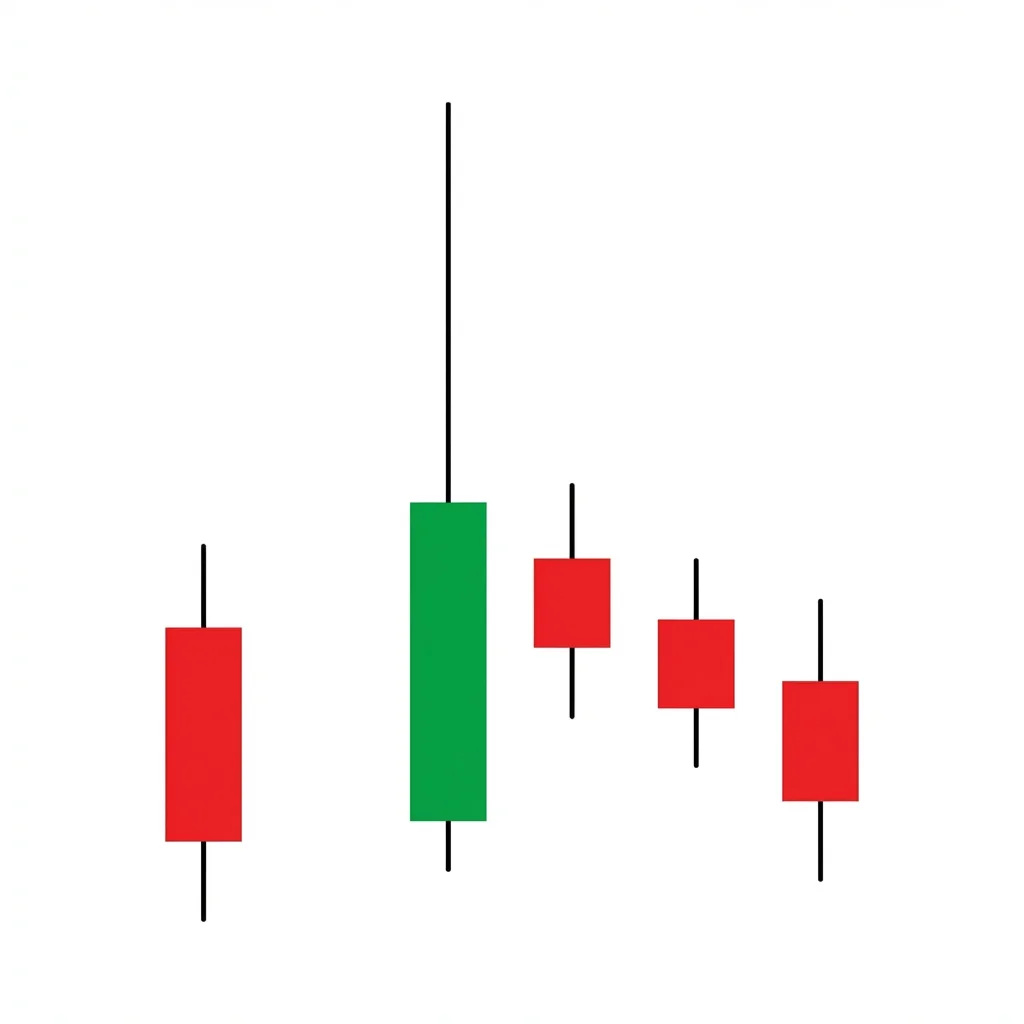 Gap up fade pattern showing price gapping up at the open then reversing and selling off as buyers fail to hold the gap level