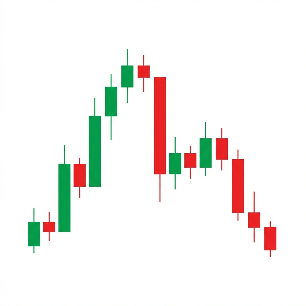 Bearish market structure break showing price breaking below a key swing low with strong displacement confirming a change of character from bullish to bearish