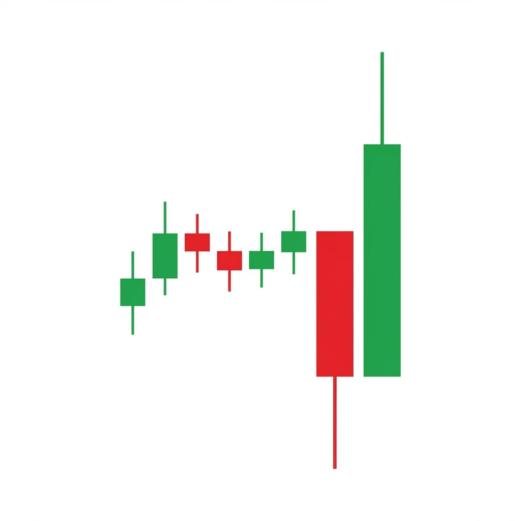 Bear trap pattern showing false breakdown below support level followed by sharp bullish reversal trapping short sellers