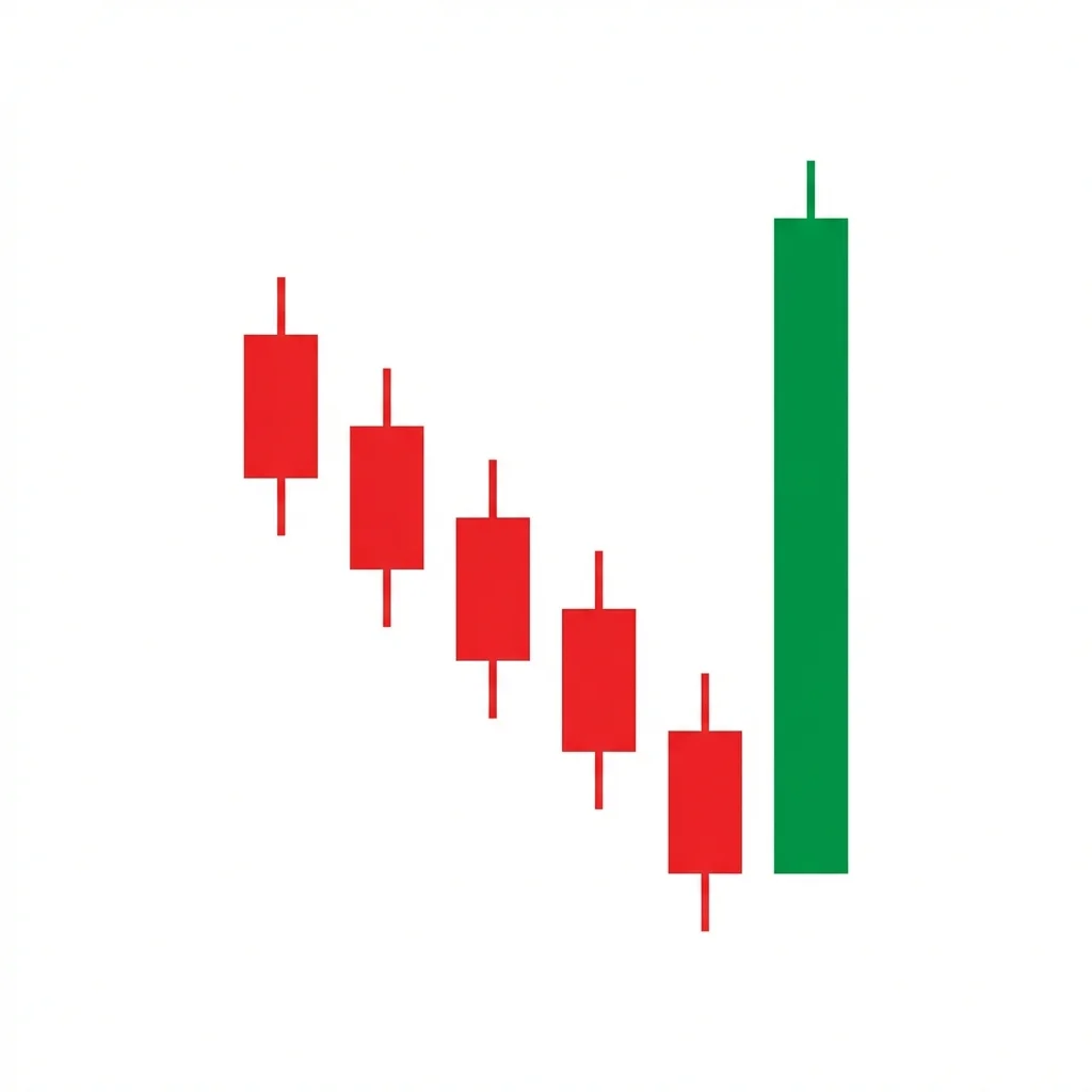 Bullish belt hold candlestick pattern showing a long bullish candle that opens at the session low with no lower shadow during a downtrend reversal
