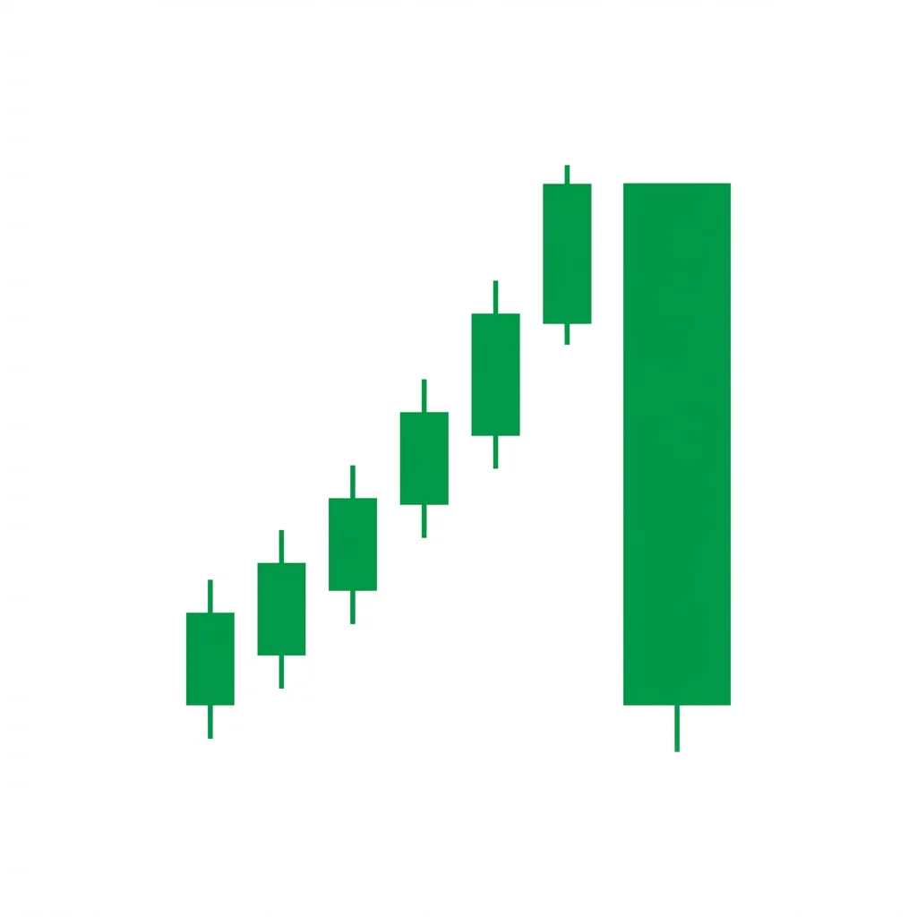 Bullish closing marubozu candlestick with no upper wick showing buyers pushed price to close at the session high with a small lower shadow