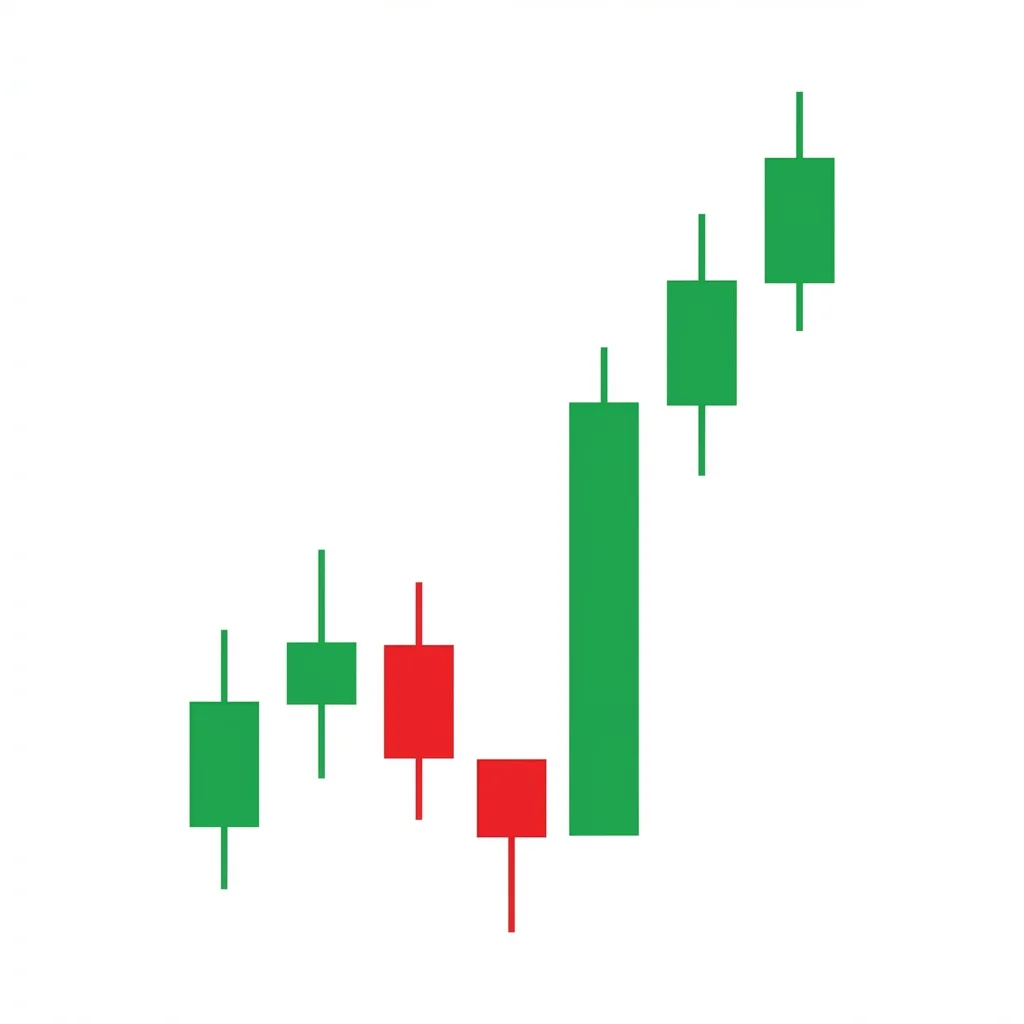 Gap and go pattern showing a strong gap up at the open with immediate continuation and no gap fill, confirming bullish momentum