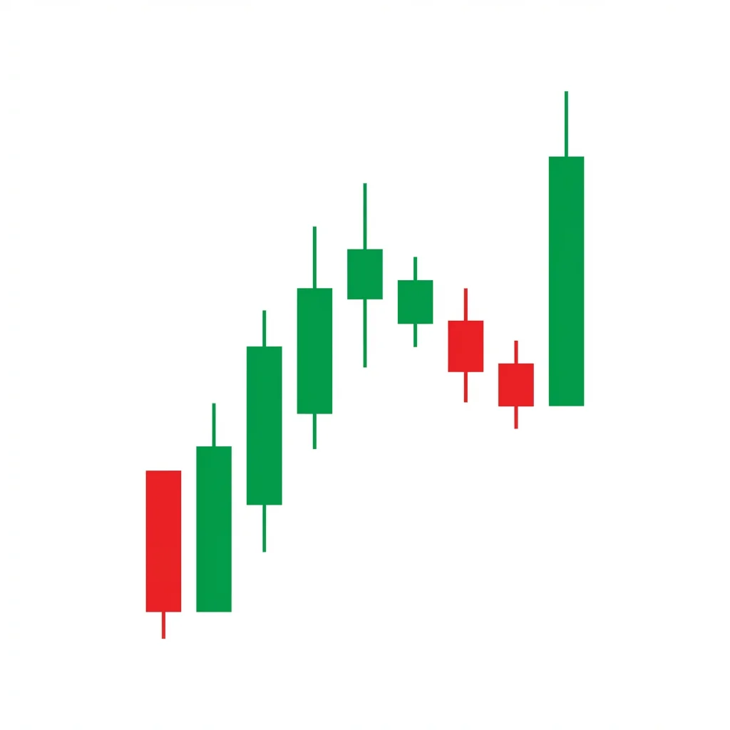 Bullish order block pattern showing the last bearish candle before a strong impulsive rally with displacement candles breaking structure to the upside