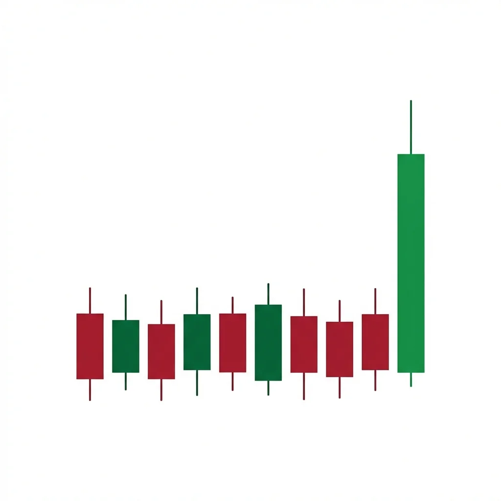 Rectangle breakout chart pattern with price trading between horizontal support and resistance before breaking above resistance with volume